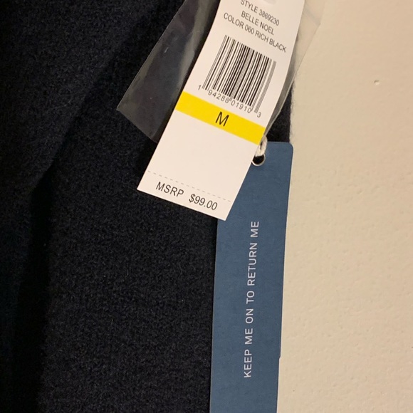 Court & Rowe Rich Black Cardigan - Size Medium - NWT - Picture 4 of 10